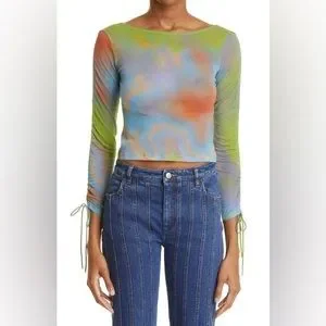 paloma wool PALOMAWOOL SHIGEKO SHEER TOP